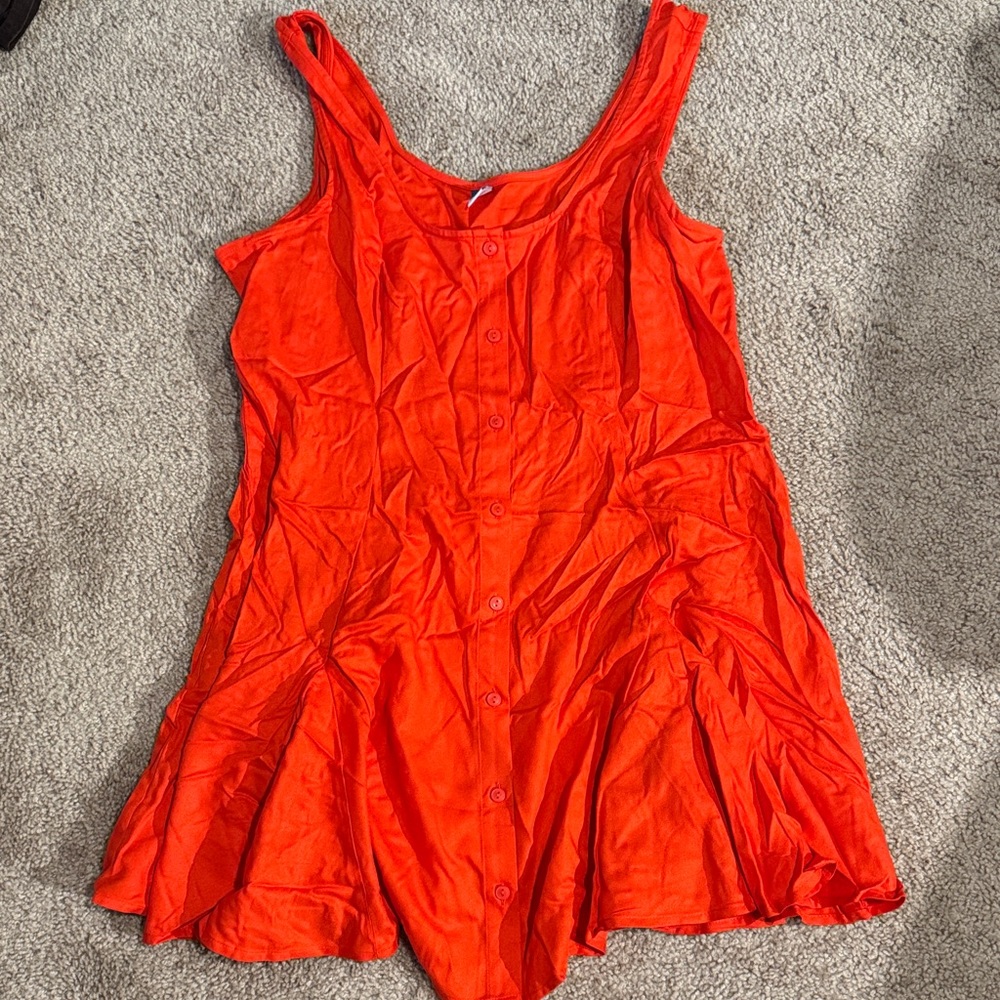 Old Navy Bright Orange Sleeveless Top